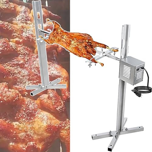 Pig Spit Rotisserie Grill Roaster Heavy Duty, 15/45w Rostfritt StåL Grill Grill Roaster Machine, Stor Grill Grill Grill Spis HöJd Justerbar, Upp Till 30/120 Kg, FöR,15W