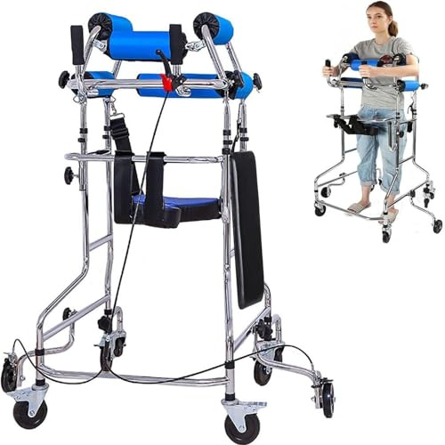 Déambulateur Vertical Pour Personnes Âgées Avec Freins À Main, Hauteur Et Largeur Réglables, Aide À La Mobilité Légère Pour Une Utilisation En Intérieur Et En Extérieur