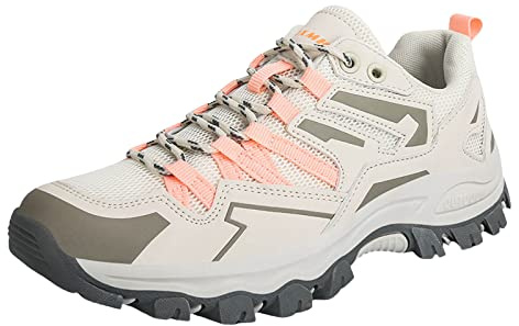 Generisch Zapatos de senderismo para mujer, suela gruesa, zapatos deportivos cómodos, resistentes al viento, resistentes a la abrasión, antideslizantes, cómodos, impermeables, para exteriores