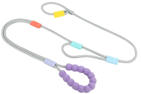 Catena per animali domestici P - Guinzaglio a tracolla doppio elasticizzato da 170 cm/66,93 pollici | regolabile antideflagrante da 225 g, impugnatura in schiuma, controllo di sicurezz