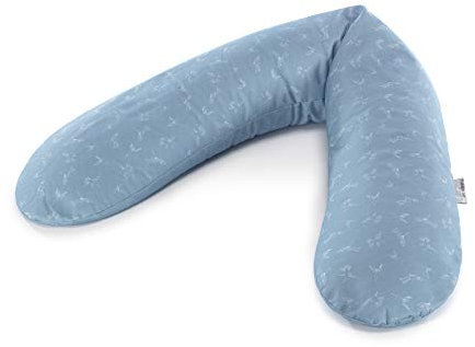 Theraline Das Original Schwangerschaftskissen & Stillkissen 190cm – Seitenschläferkissen Stillkissen Perlen – inkl Stillkissenbezug Kolibris