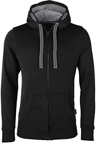 HRM Herren Jas M Kapuzenpullover, Schwarz, 5XL