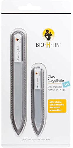 Dr. Pfleger Arzneimittel Bio-H-Tin Glas Nagelfeile Set