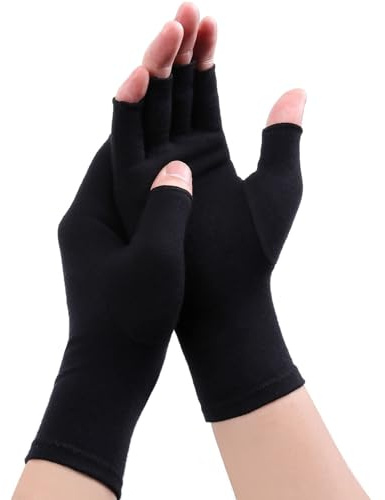 Fingerless Gloves For Women Men – Breathable Soft Cotton Half Finger Glove Spandex Blend, Comfortable Fit, Moisture-Wicking, Ideal for Sports Working