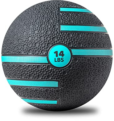 JFIT Medicine Exercise Ball with Dual Texture, 14 LB