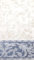 KRACHT Geschirrtuch Jacquard Halbleinen Paisley Blau 50x70 cm