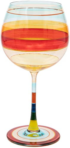 Maturi Vaso de ginebra pintado a mano, 625 ml, en caja de regalo