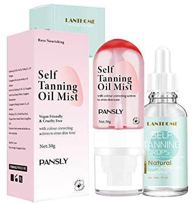 RoseFlower Lozione Autoabbronzante Natural Glow, Idratante Abbronzante Senza Sole per una Pelle da Chiara a Media