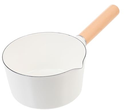 TOPBATHY Pentola Per Latte Smaltata Pentola Per Uso Domestico Facile Da Pulgere e Trasportare