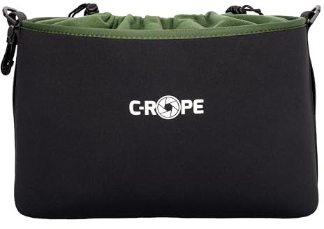 C-Rope Kamerabeutel aus Neopren, Neopren-Beutel mit Fleece-Fütterung, wasserabweisend, Kamerazubehör - Größe XL