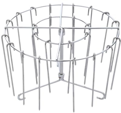 Genérico Brochetas para Freidoras de Aire | Estante Vertical de Barbacoa en Acero Inoxidable - Pinchos para Pollo Carne Panceta en Parrilla o Horno