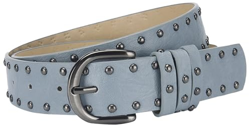 AIEOE Western Cowgirl Hip Hop Rock Ceinture à Clous Femme Homme Mode Punk Ceinture en Cuir PU 3,3 * 107 cm