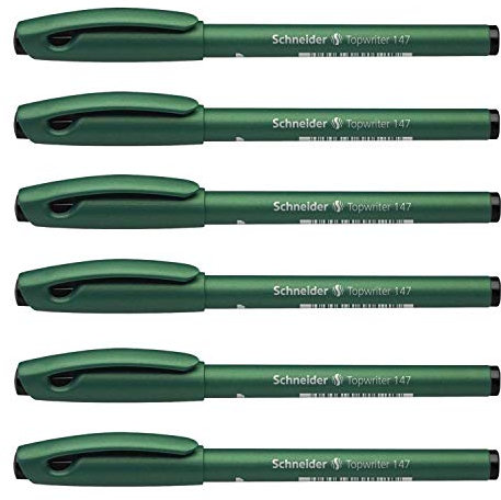 SCHNEIDER Faserschreiber TOPWRITER 147, schwarz VE=6
