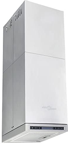 vidaXL Hotte Ilot avec Ecran Tactile LCD et Capteur LED Aspirante Cuisine