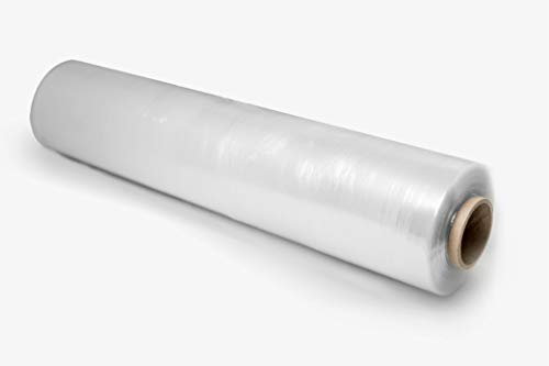 6x Palettenfolie Handstretchfolie Paletten Wickelfolie Stretchfolie für Handabroller PE T23 transparent 50cm breit 300m auf Rolle