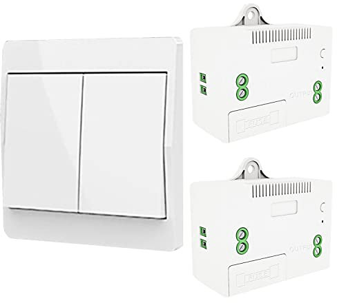 DieseRC Selbst-generierender Funk Lichtschalter, RF Funkschalter und Relais Empfänger, Controller mit Sicherung, Kinetischer Schalter ohne Batterie