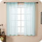 GIRASOLE HOME® Coppia Tende Filtranti in Simil Lino Tenda per Finestra ed Interni 2 Pannelli con Tasca e Passanti Nascosti (Azzurro Pastello, 70x145cm)