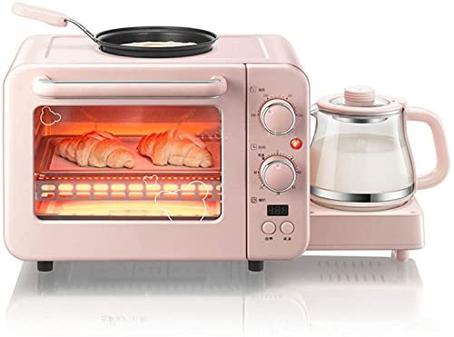RKYRRKI Interior de Horno esmaltado Horno Individual eléctrico Incorporado - Horno halógeno de convección Premium de Acero Inoxidable Mini Horno y Parrilla Ideal para Asar, Hornear Útil