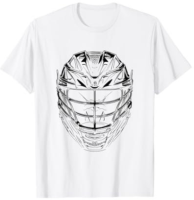 Lacrosse Helm Zeichnung Lacrosseball T-Shirt