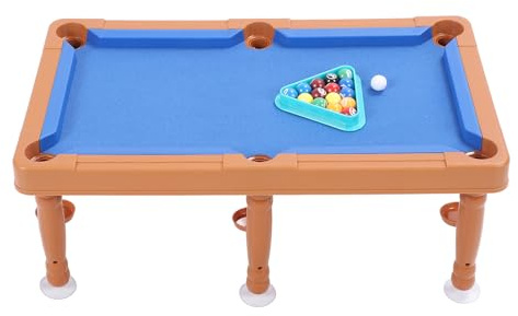 KUIDAMOS Table de Billard Miniature pour Enfants, Petit Jeu de Billard D'intérieur Multifonctionnel, Jouet pour Enfants, Expériences de Jeu Colorées, 17,32x9,65 Pouces
