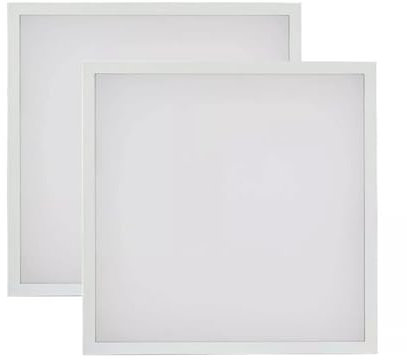Due Pannelli LED 60W 220V 60X60 cm Bordo Bianco Luce Switch 3000K-4200K-6400K