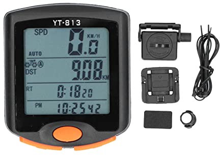 Ejoyous Fahrradcomputer Digital, Wasserdichtes Drahtlos Fahrradtacho mit LED Hintergrundbeleuchtung Display Automatisches Fahrrad Tacho ​mit Ständer Automatisches Aufwachen