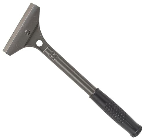 Edward Tools 4-inch Wall Scraper and Stripper - Ideal for Stripping Wallpaper, Paint, and Varnish or Cleaning Glass, Tile, and Floors - 12 Length for Hard to Reach Areas - 4 Blade - ET-12WS