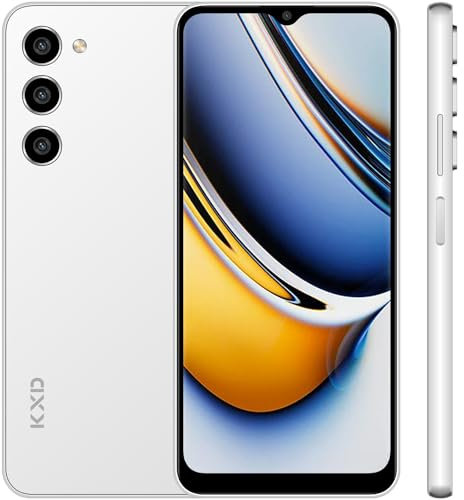 KXD A09 Handy Ohne Vertrag Günstig 8GB+128GB/256GB Erweiterbar Android 12 Octa-Core 6,56 HD+ Smartphone Ohne Vertrag,13MP+8MP Kamera 4000mAh, Fingerprint,Face ID,4G Simlockfreie Handys