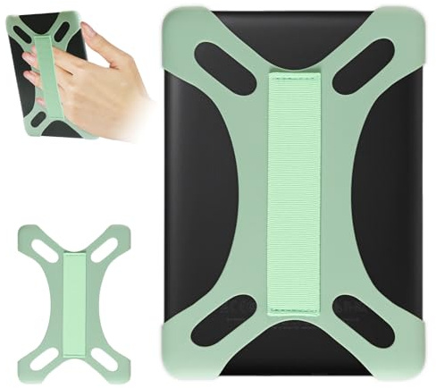 HoYiXi Universal Handgurt für 6-7 Zoll Kindle eReader, Kompatibler Kobo/Pocketbook/Tolino/Sony/Paperwhite/Nook eReader, für 6, 6,8, 7 eReader mit hoher Elastizität Handgurt, Grün
