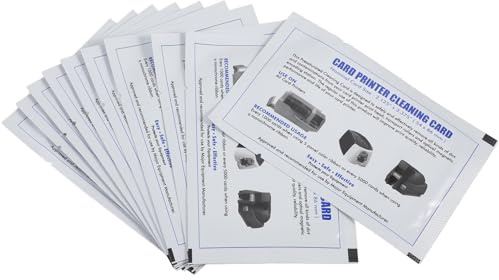 DIKACA Tarjetas de Limpieza para Impresoras Pos y Contadoras de Billetes 15 Unidades Tamaño 124 X 89 CM Accesorio de Mantenimiento para Escáneres y Terminales Punto de Venta