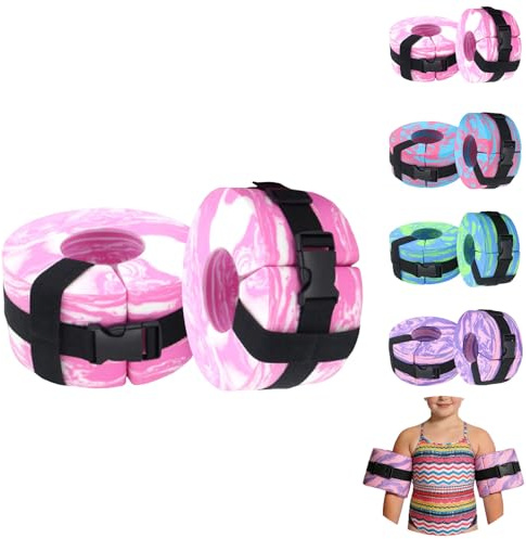 Foam Swim Aquatic Cuffs, Adjustable Water Ankle and Arm Weights | 2Pack for Pool Exercise, High-Density EVA, Aqua Aerobics Fitness Equipment