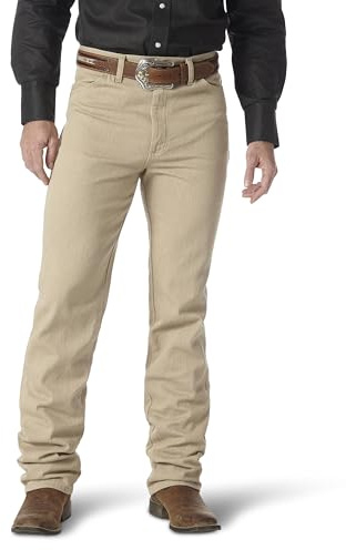 Wrangler herr cowboy slim-fit jeans, Förtvättad solbränna, 34W x 34L