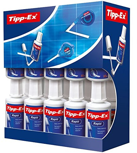Tipp-Ex Korrekturfluid, Rapid 25 ml Value Pack, 20 Stück, weiß