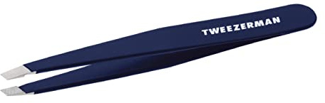 Tweezerman Exclusive Evening Blue Slant Tweezer - Hair Removal Tweezers, Stainless Steel