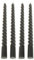 MACOSA VM091080 Spiralkerzen Dunkelgrau 8er Set 20 cm Stabkerzen gedreht grau Tafelkerzen Twist Spitzkerzen Dekokerzen Tischdekoration Deko Wachskerzen