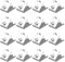 SAVITA 920158 Freezer Shelf Clip, Fridge Shelf Holder Refrigerator Shelf Support Hooks Refrigerator Stainless Steel Shelf Clip for Fridge, 16pcs