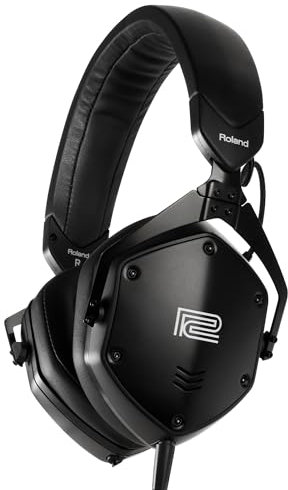 Roland VMH-S100 | Auriculares circumaurales para producción musical en alta resolución | Amplia respuesta en frecuencias | Increíble aislamiento sonoro | Transductor de 50 mm | Cómodos y resistentes