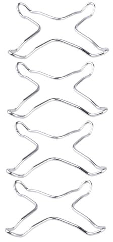 Cabilock Supports pour Cuisinière à Gaz Lot de 4 Anneaux Antidérapants Adaptés pour Woks et Casseroles la Accessoires