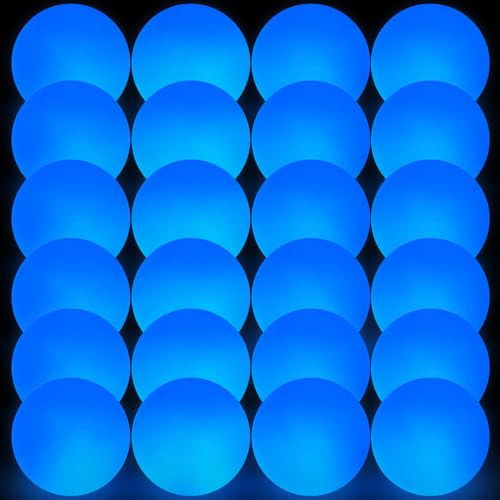 Deekin Glow in The Dark Street Hockey Balls, Blue, 6 Pcs