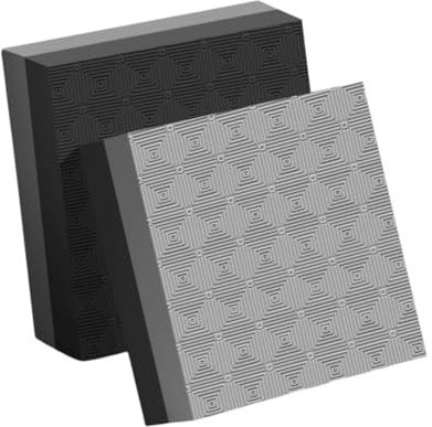 Baoblaze 2Pcs Weightlifting Crash Drop Pads,Floor Protection,Shockproof Silence Mats Deadlift Weight Cushion for Club Workout Exercise, Black Gray 40x33x4cm
