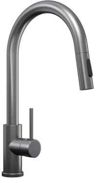 PRIMAGRAN Rubinetto da cucina 9010 con due tipi di getto, Rubinetto ad alta pressione, Rubinetto da cucina girevole a 360°