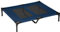 PawHut Hundeliege Outdoor, Erhöhtes Hundebett für Grosse Hunde, Kühlende Haustierliege Katzenbett mit Waschbares Mesh Metallrahmen für Garten Camping, 92 x 76 x 18 cm, Blau