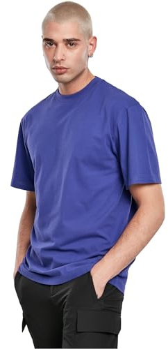 Urban Classics Men's Tall Tee Oversized Short Sleeves T-Shirt with Dropped Shoulders, 100% Jersey Cotton, bluepurple, L