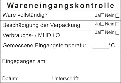 Firmenstempel WARENEINGANGSKONTROLLE mit trodat Professional Textstempel 5208 – Custom- (68x47 mm) in verschiedenen Ausführungen, Büro, Buchungsstempel, Kontierungsstempel