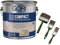 zbs24 Gori 88 Compactlasur treibholz 5 Liter Holzschutzlasur, tropfgehemmte Mittelschichtlasur, inkl. 3-teiliges Pinselset zur einfachen Verarbeitung der Lasur