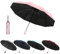 EEPLUYTY Grand parapluie pliant automatique, parapluie pliant robuste coupe-vent et anti-vandalisme, parapluie pliant compact à ouverture et fermeture automatiques, facile à transporter(rose)