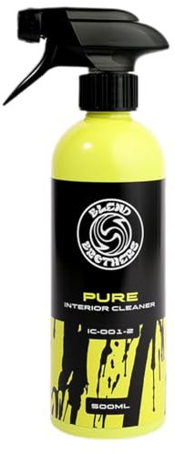 PURE Innenraumreiniger Auto – Cockpitpflege Auto mit Citrusduft – Autopflege Innenraum für Kunststoff, Leder, Textil & Vinyl – Streifenfreier Auto Innenraum Reiniger – 500ml