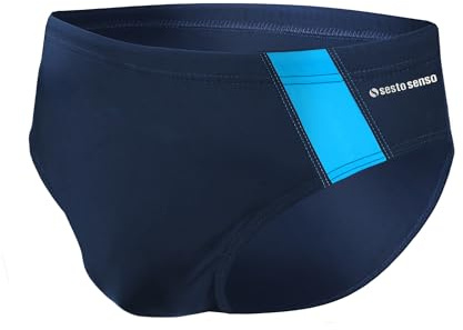 sesto senso Slip de bain pour homme, Bleu foncé - Bd 411, 4XL grande taille