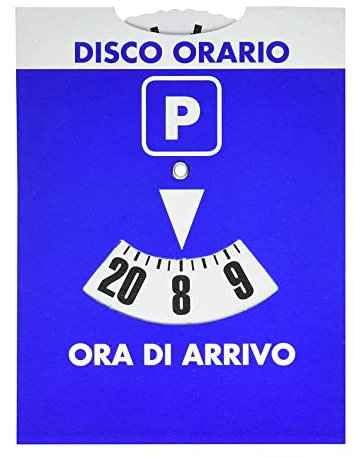 GUTE LINES Disco Orario Parcheggio, Disco Ora di Arrivo 8-20, Disco Orario Europeo Unificato (14.8 x11.5cm)
