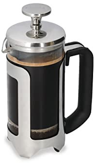 La Cafetière Roma acciaio inox, tre tazze, argento, confezione regalo